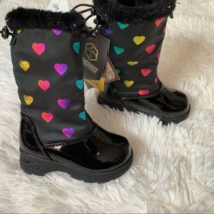 Khombu toddler girl sweetheart winter boots size 6